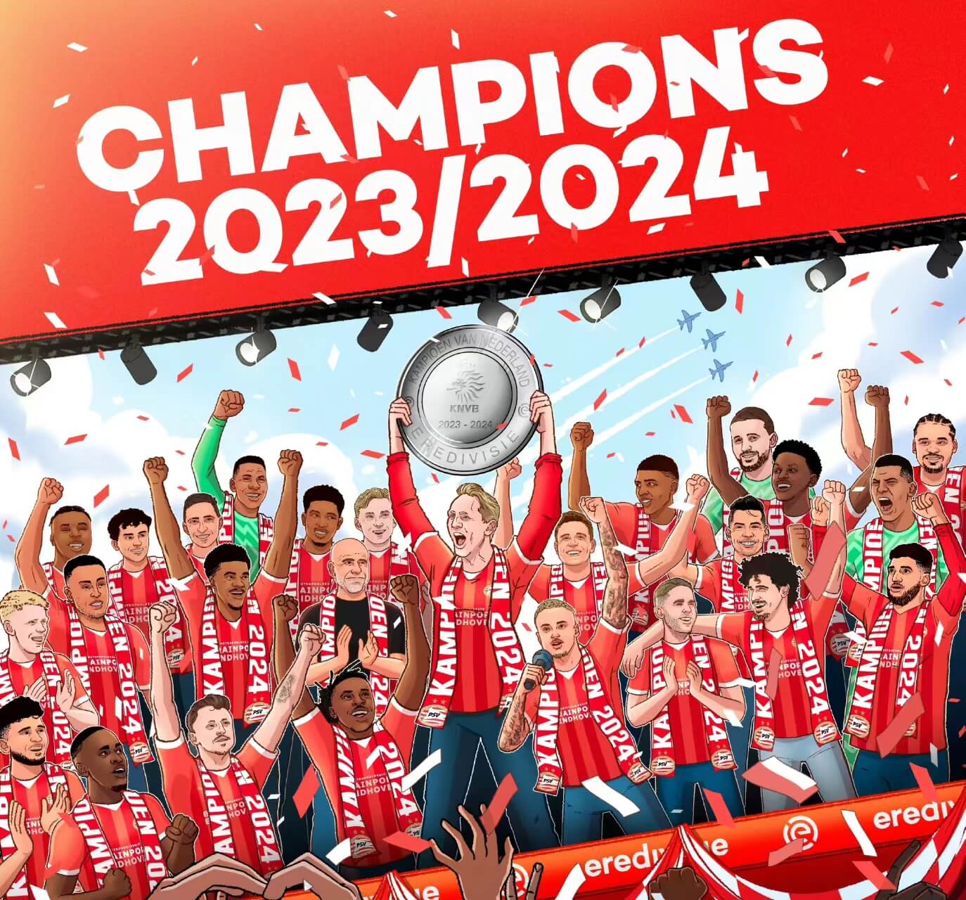 El PSV Eindhoven volvió a liderar la Eredivisie y la camiseta roja brilla El PSV Eindhoven volvió a liderar la Eredivisie y la camiseta roja brilla